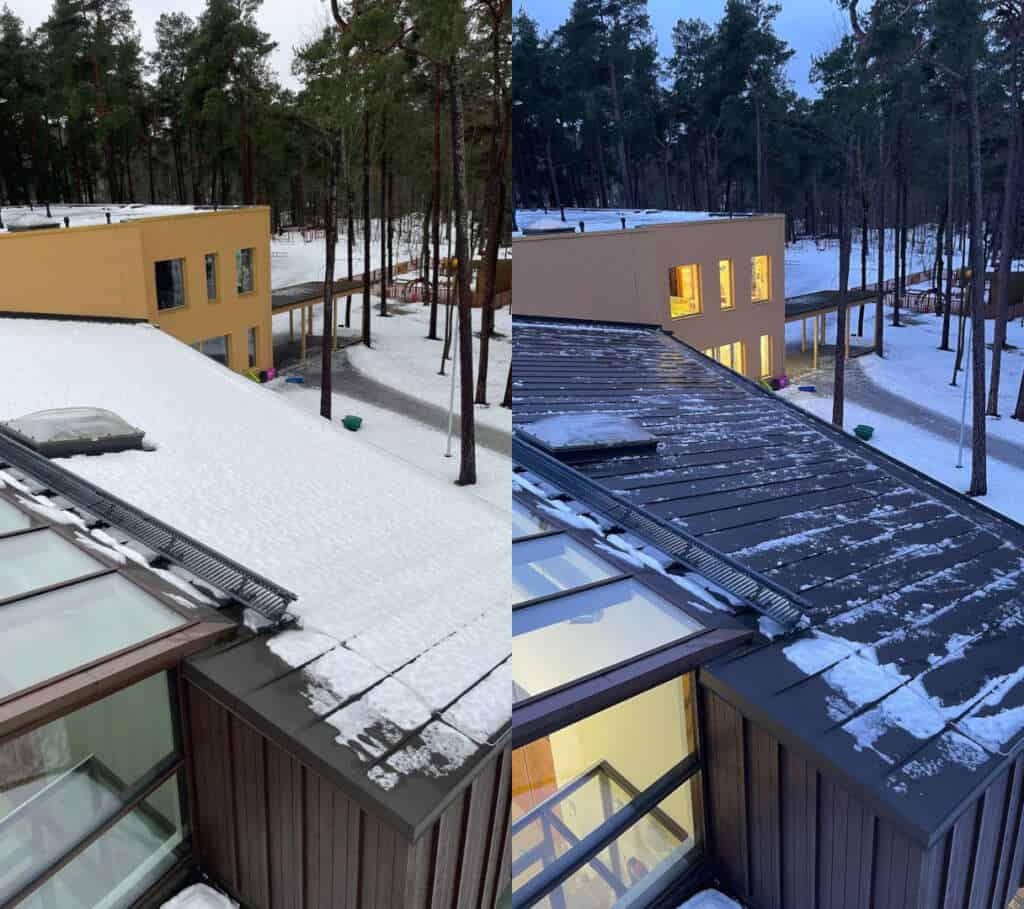Katuselt lumekoristus - Enne ja pärast